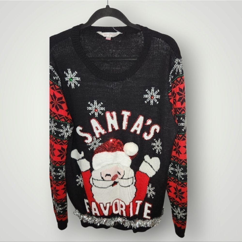 No Boundaries Christmas sweater Santa's Favorite Size XXL 3x